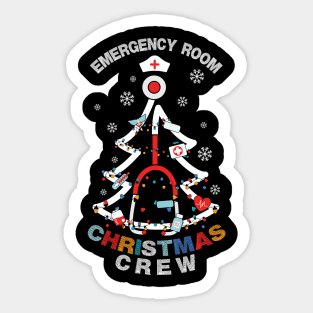 Emergency Room Christmas Crew Sticker